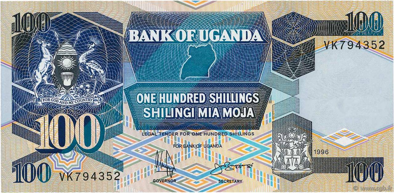 100 Shillings OUGANDA  1994 P.31c NEUF