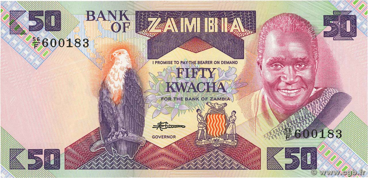 50 Kwacha ZAMBIA  1986 P.28a FDC