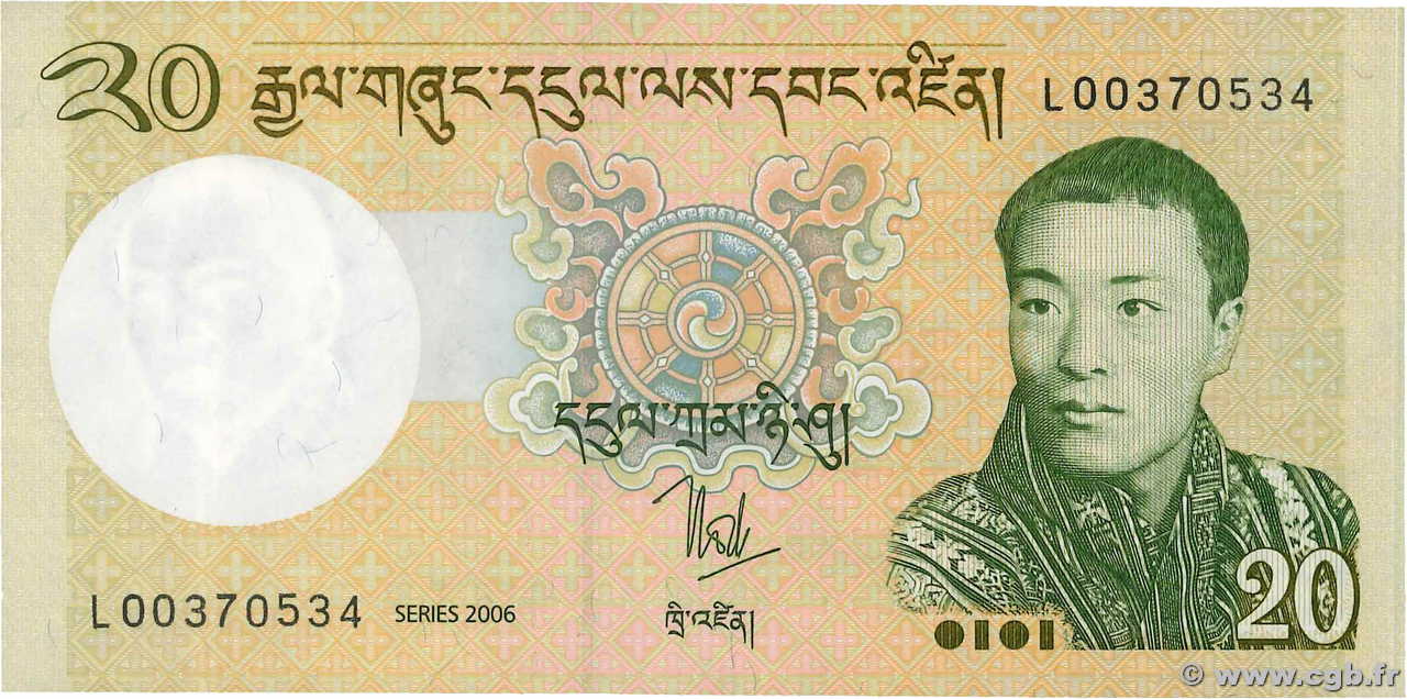 20 Ngultrum BHOUTAN 2006 P.30a NEUF