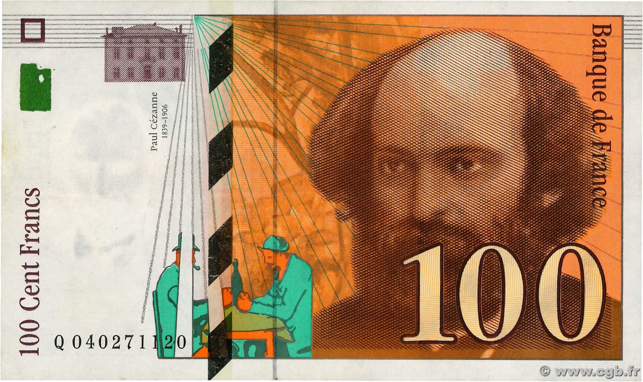 100 Francs CÉZANNE FRANCE 1998 F.74.02 TTB