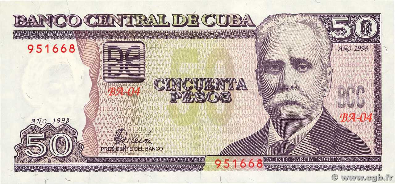50 Pesos CUBA 1998 P.119a NEUF