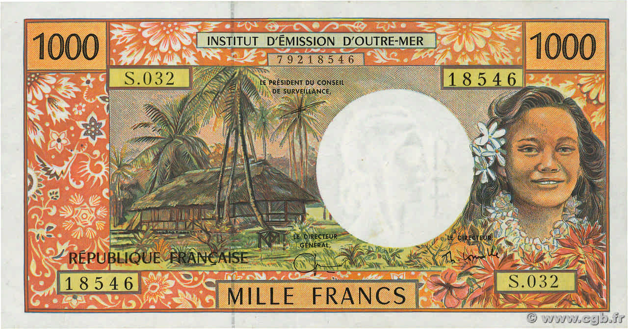 1000 Francs FRENCH PACIFIC TERRITORIES 2002 P.02h SS