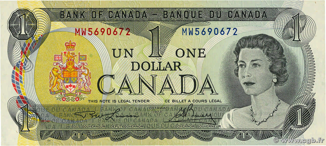 1 Dollar CANADA 1973 P.085a SUP