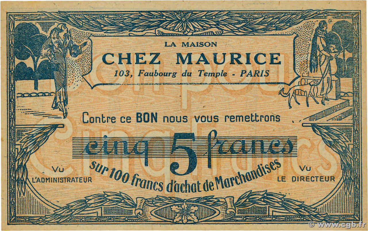 5 Francs FRANCE regionalismo e varie 1930 q.FDC