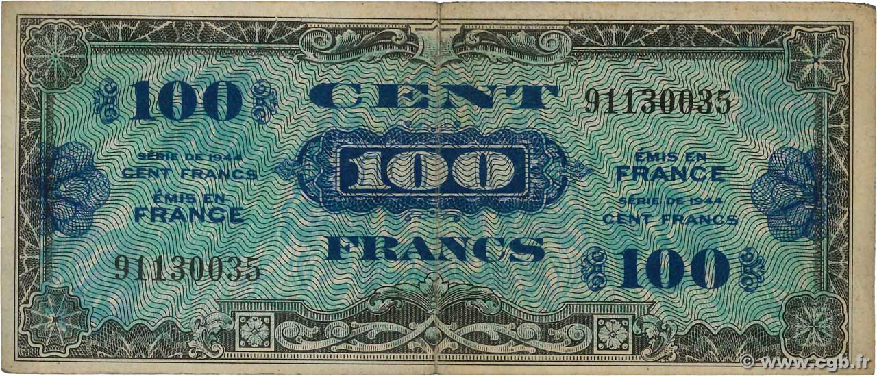 100 Francs DRAPEAU FRANCE 1944 VF.20.01 TB