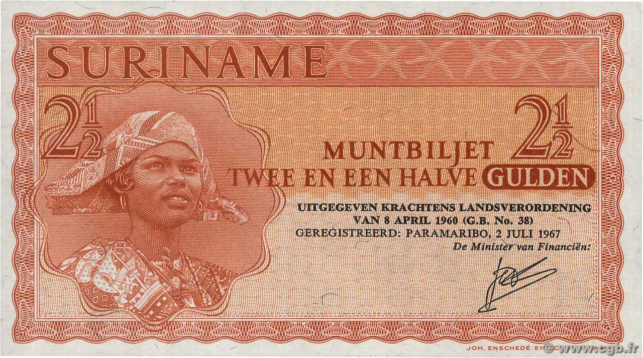 2,5 Gulden SURINAME  1967 P.117b FDC