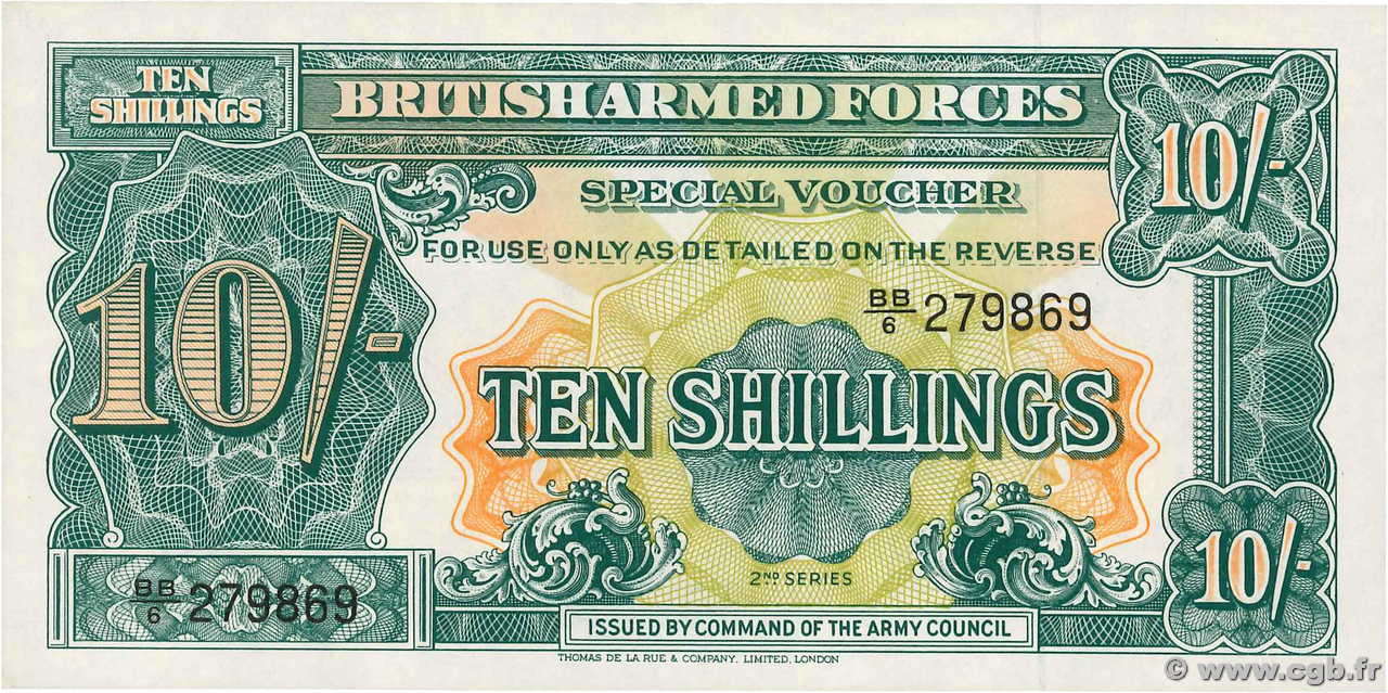 10 Shillings ENGLAND  1948 P.M021a UNC