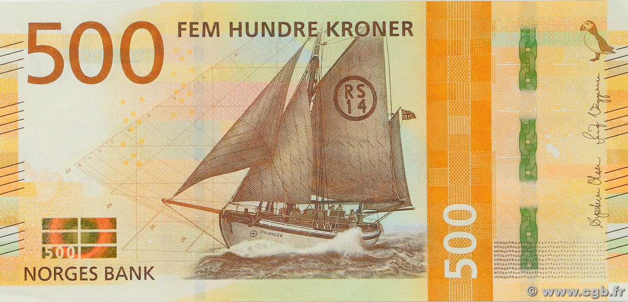 500 Kroner NORVÈGE  2018 P.56 EBC+