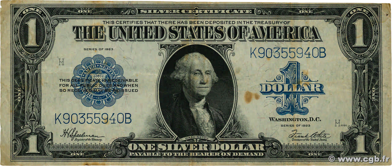 1 Dollar ÉTATS-UNIS D AMÉRIQUE  1923 P.342 TB+