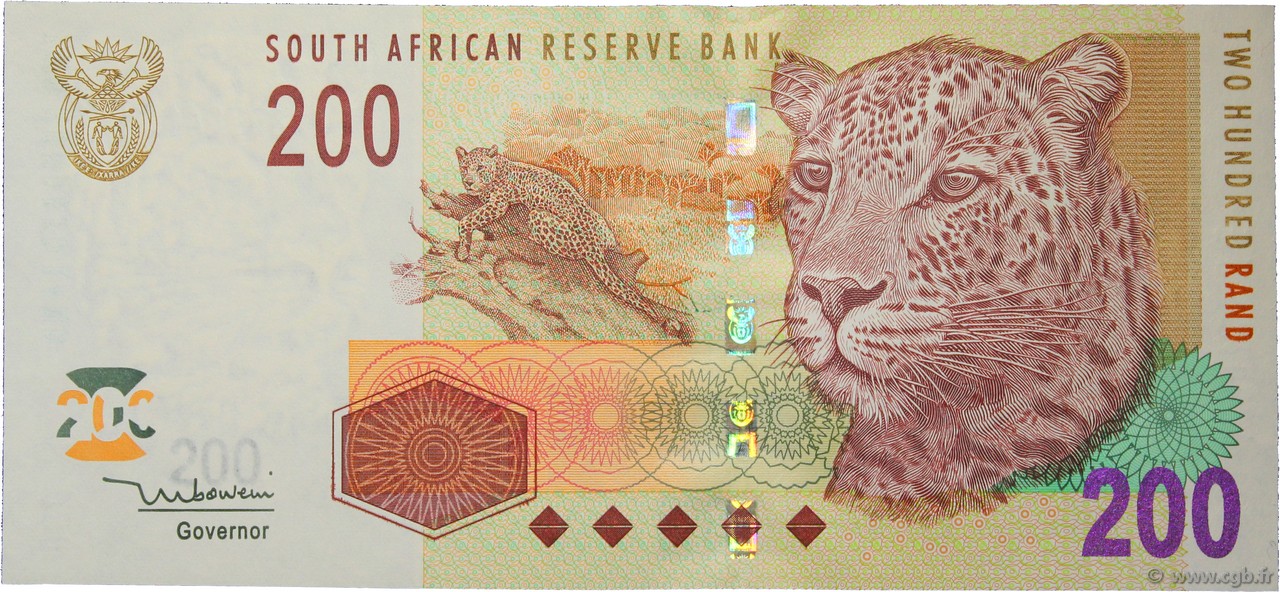 200 Rand SUDAFRICA  2005 P.132 FDC