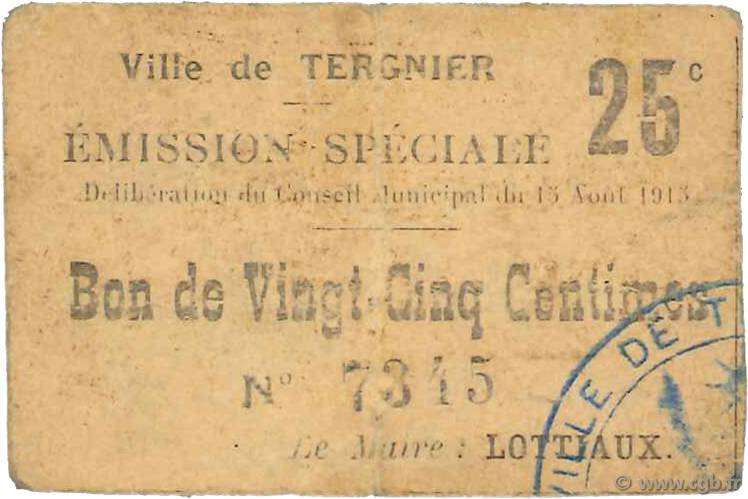 25 Centimes FRANCE régionalisme et divers  1915 JP.02-2722 TTB