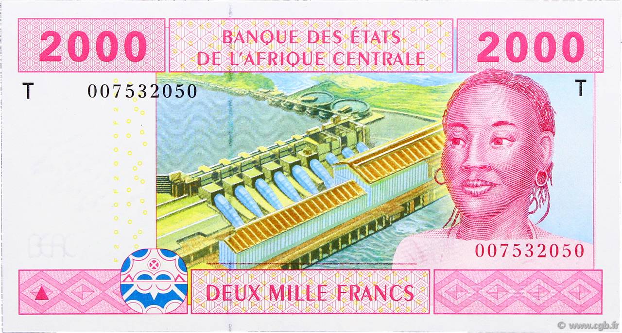 2000 Francs ÉTATS DE L AFRIQUE CENTRALE  2002 P.108Ta NEUF