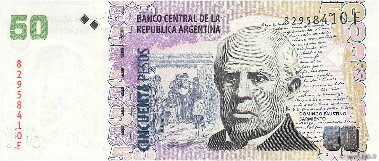 50 Pesos ARGENTINA  2012 P.356 UNC