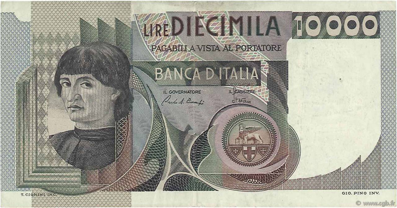 10000 Lire ITALY  1980 P.106b VF+