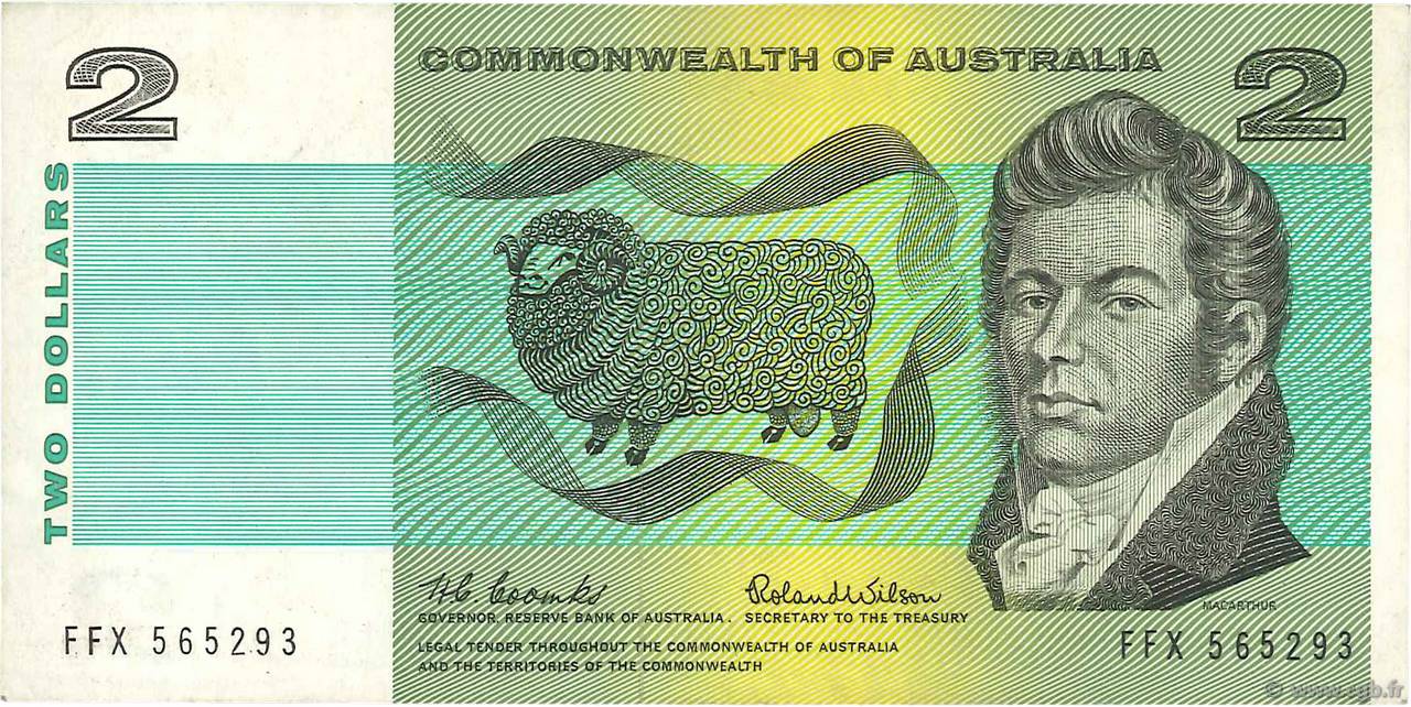 2 Dollars AUSTRALIE  1966 P.38a SUP