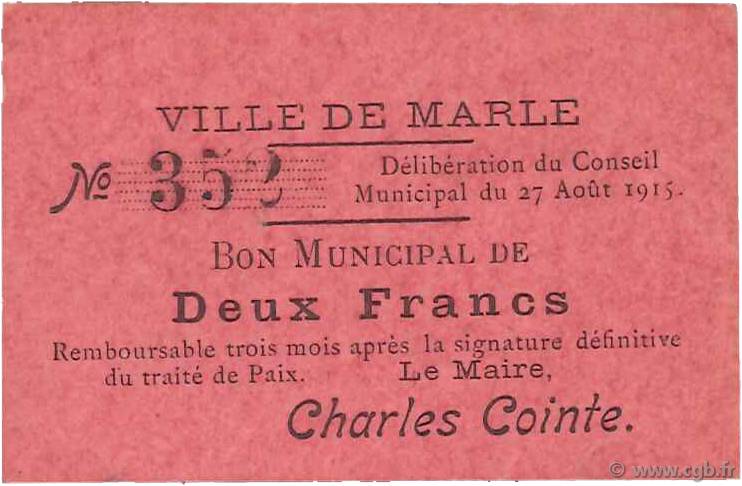 2 Francs FRANCE régionalisme et divers  1915 JP.02-2652 SUP