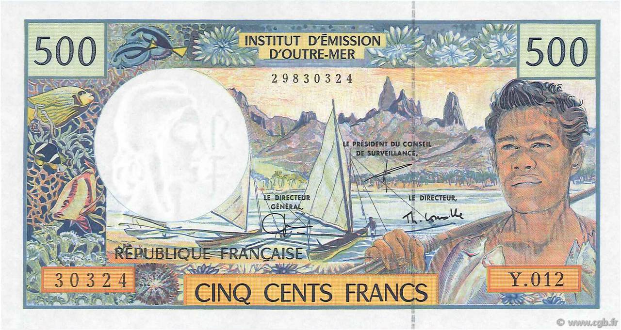 500 Francs POLYNÉSIE, TERRITOIRES D OUTRE MER  1992 P.01e pr.NEUF
