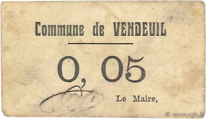 5 Centimes FRANCE régionalisme et divers  1916 JP.02-2748 TB+