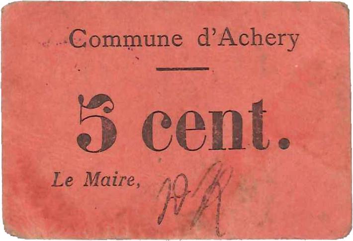 5 Centimes FRANCE régionalisme et divers  1916 JP.02-2494 TTB