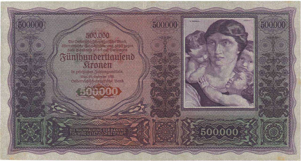 500000 Kronen AUTRICHE  1922 P.084 TTB