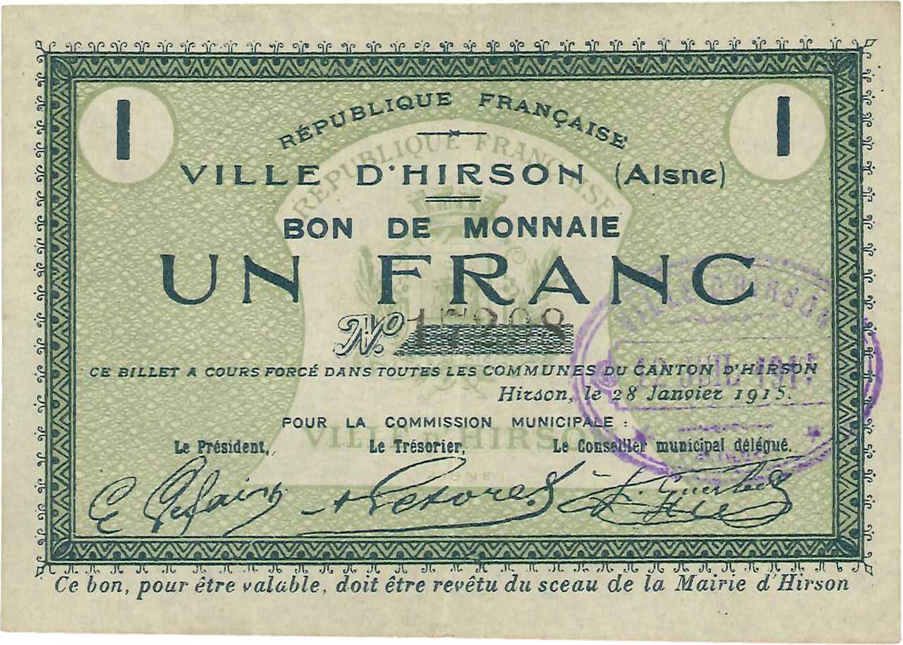 1 Franc FRANCE régionalisme et divers  1915 JP.02-1178 TTB