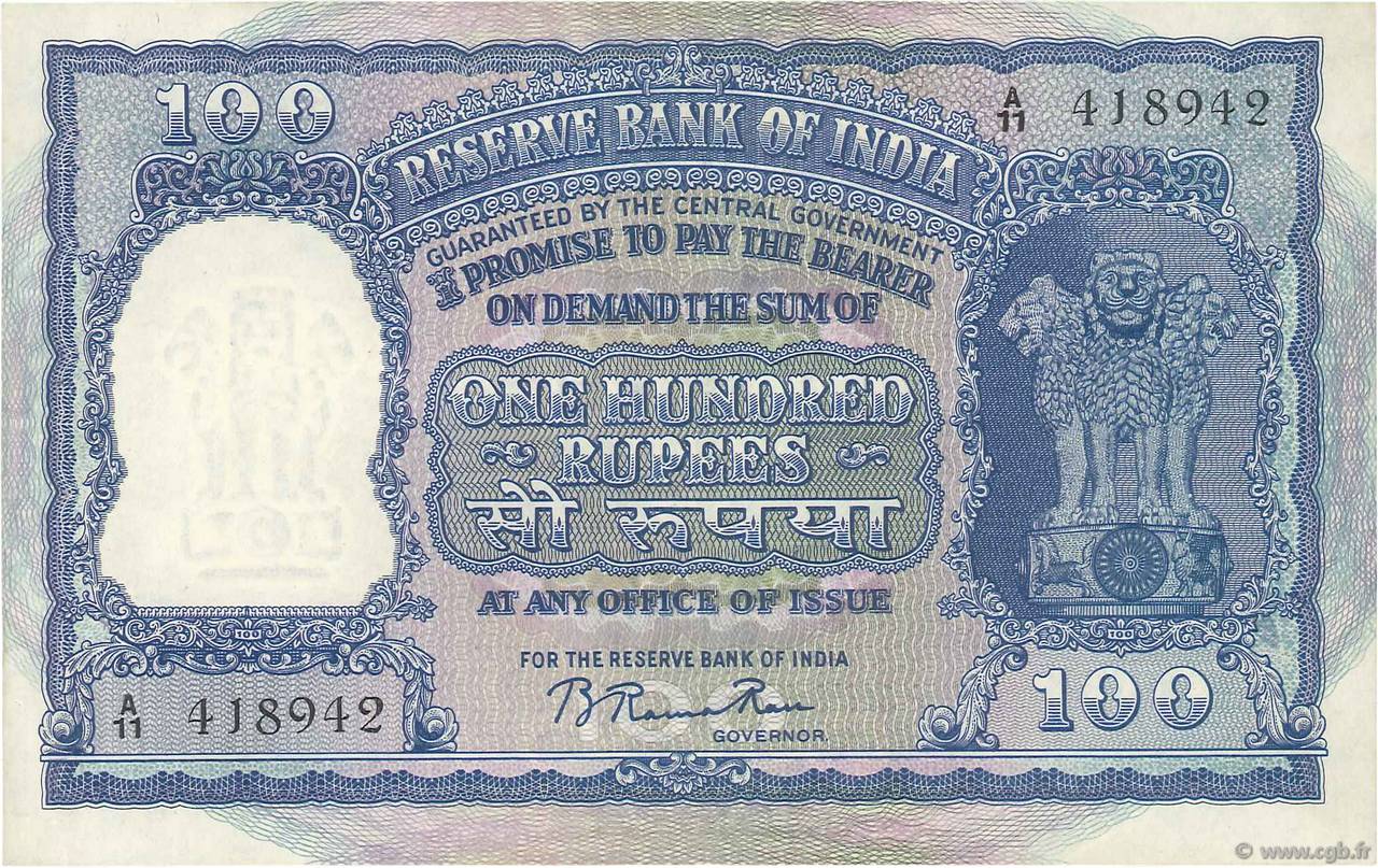 100 Rupees INDE  1949 P.042a SUP