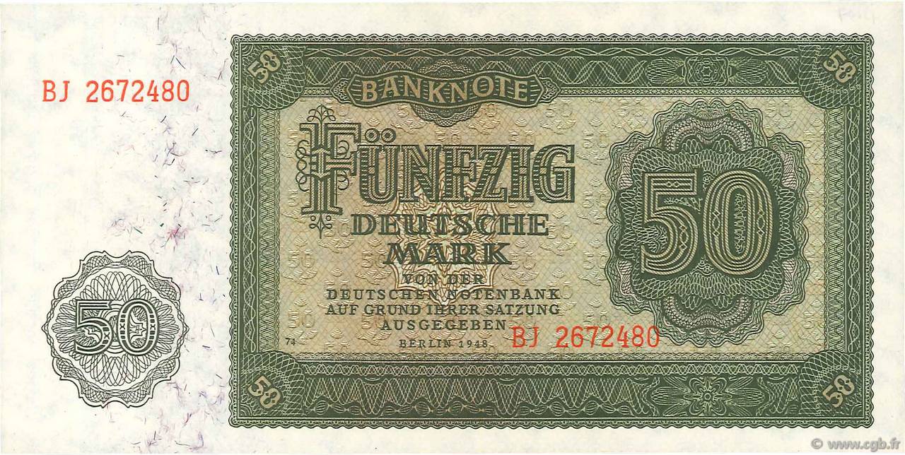 50 Deutsche Mark ALLEMAGNE DE L EST  1948 P.14b SPL