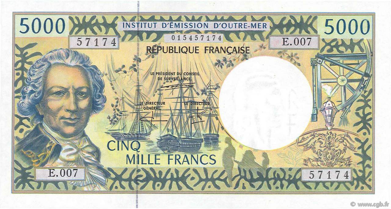5000 Francs POLYNÉSIE, TERRITOIRES D OUTRE MER  2000 P.03c NEUF