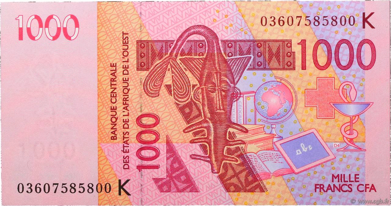 1000 Francs ÉTATS DE L AFRIQUE DE L OUEST  2003 P.715Ka NEUF