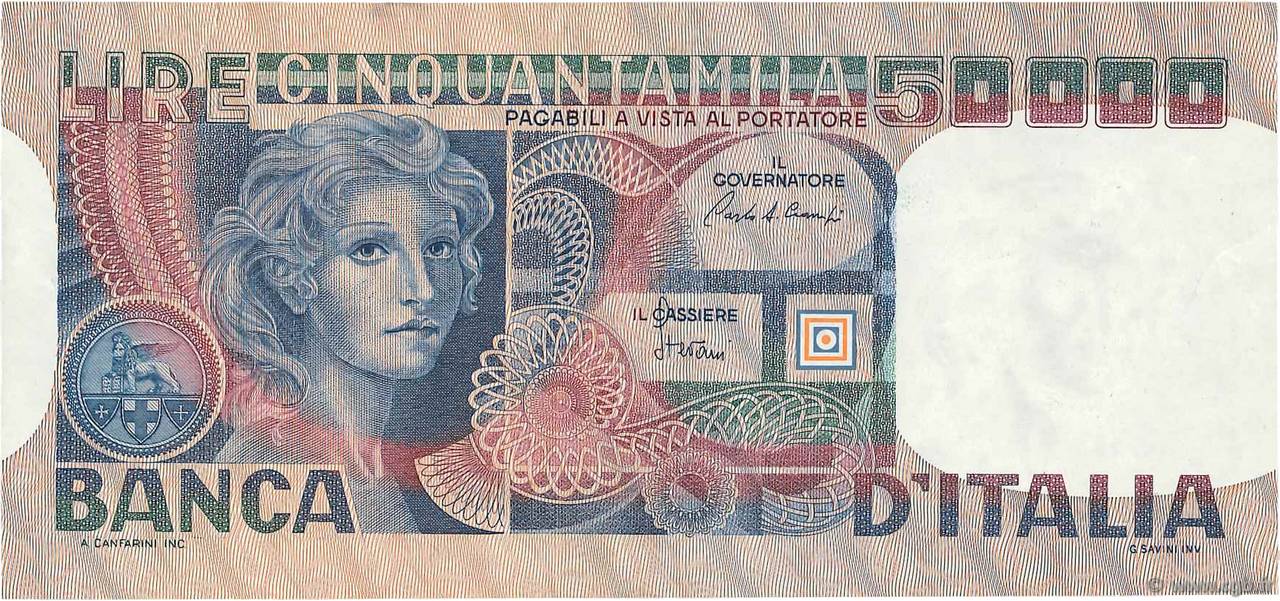 50000 Lire ITALIE  1980 P.107c pr.SUP