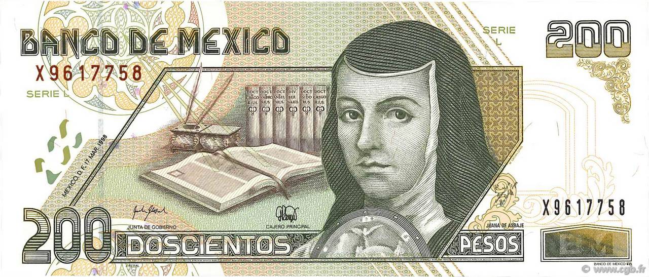 200 Pesos MEXICO  1998 P.109c UNC