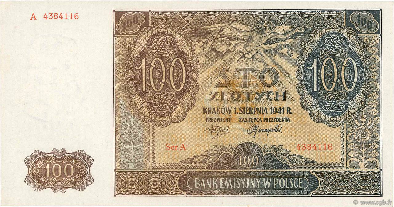 100 Zlotych POLONIA  1941 P.103 SC