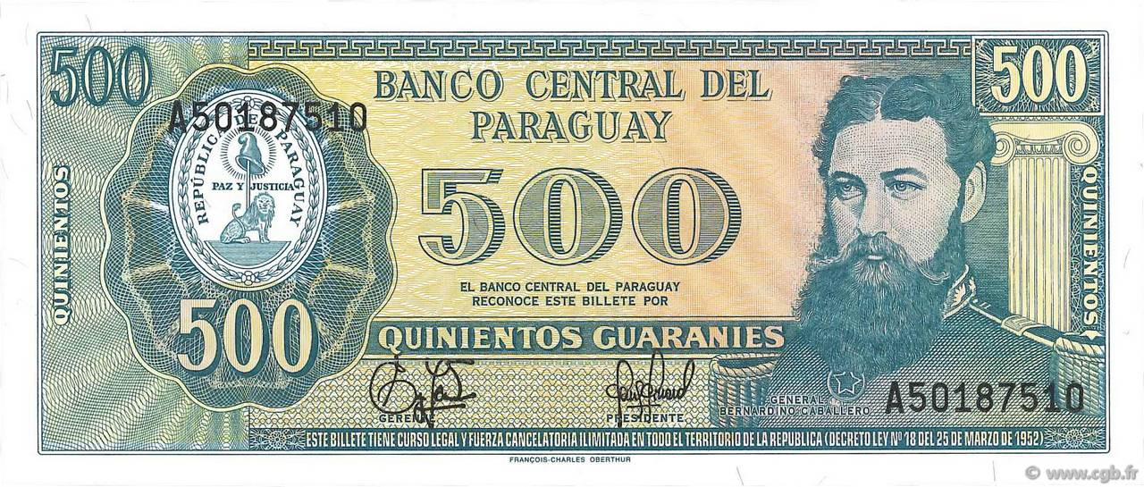 500 Guaranies PARAGUAY  1995 P.212 NEUF