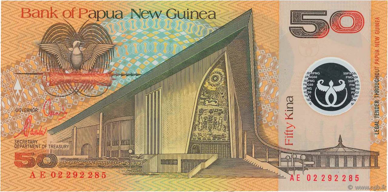 50 Kina PAPúA-NUEVA GUINEA  2002 P.18b FDC
