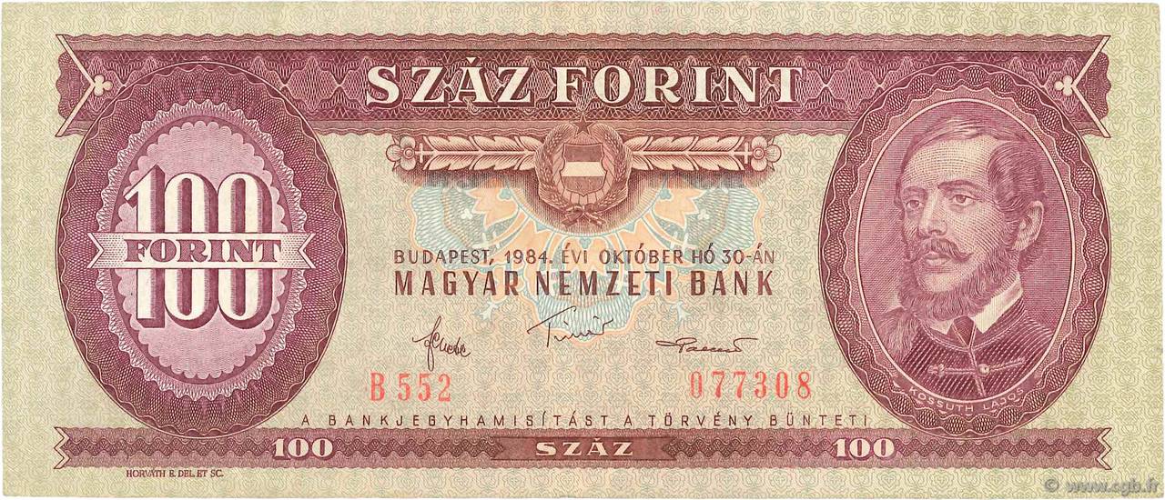 100 Forint HONGRIE  1984 P.171g TTB