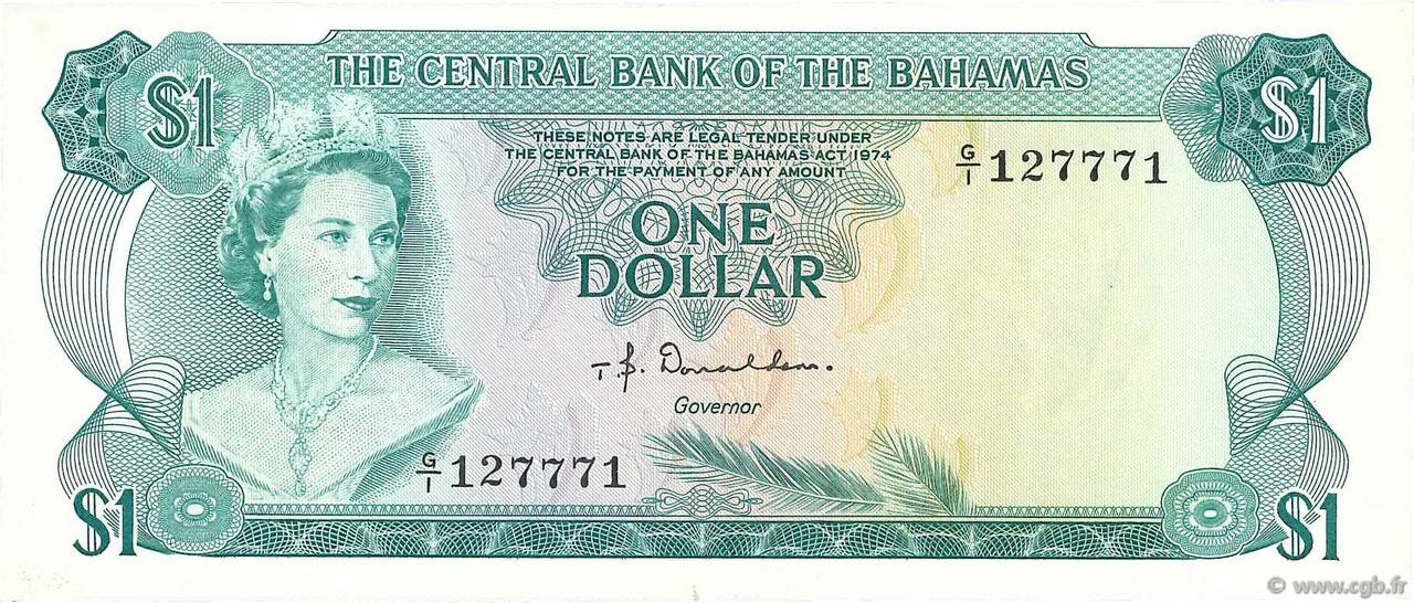 1 Dollar BAHAMAS 1974 P.35a SUP