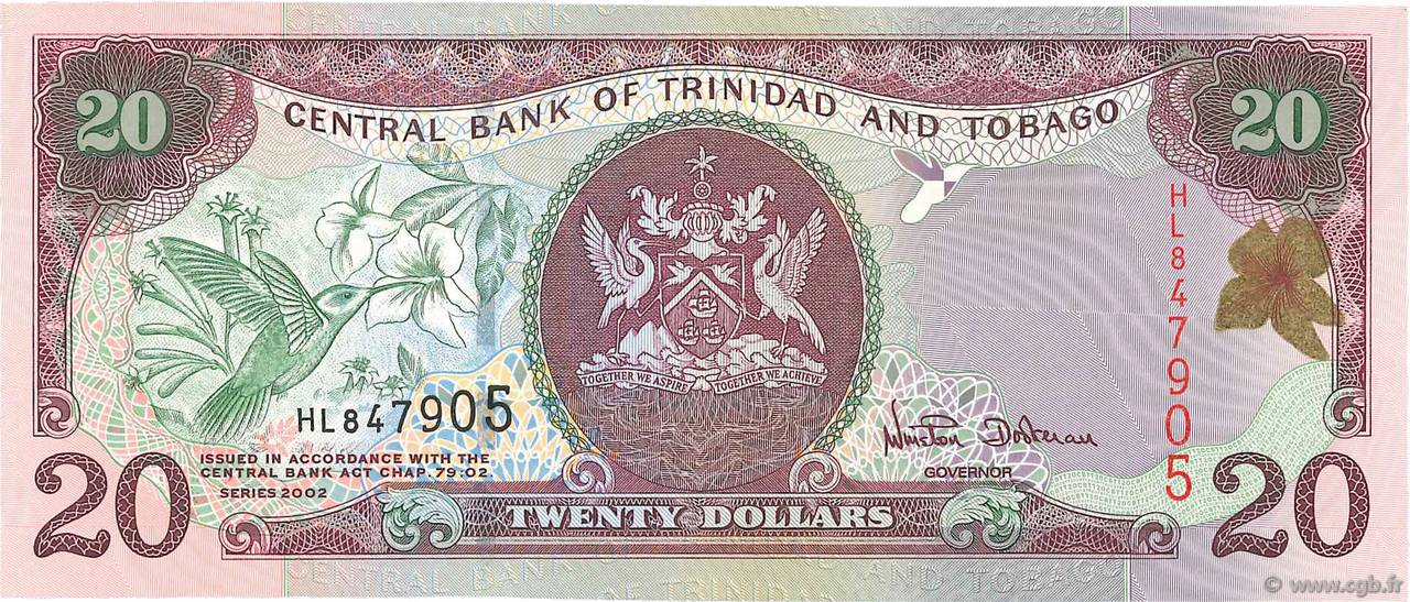 20 Dollars TRINIDAD et TOBAGO 2002 P.44a NEUF