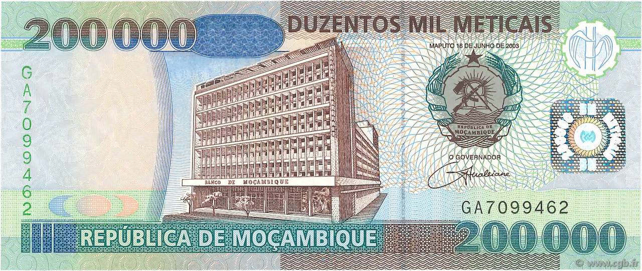 200000 Meticais MOZAMBIQUE  2003 P.141 SPL