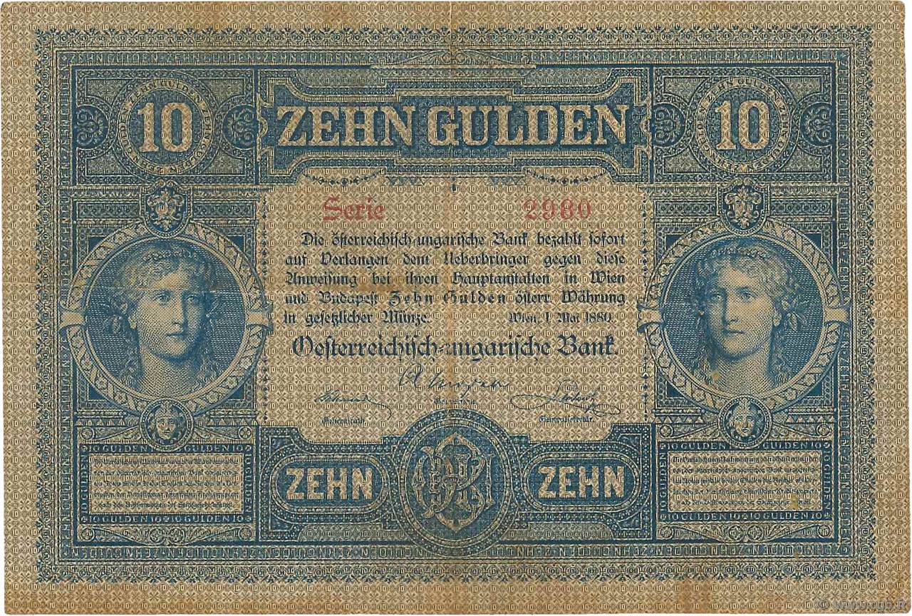 10 Gulden AUSTRIA  1880 P.001 MBC