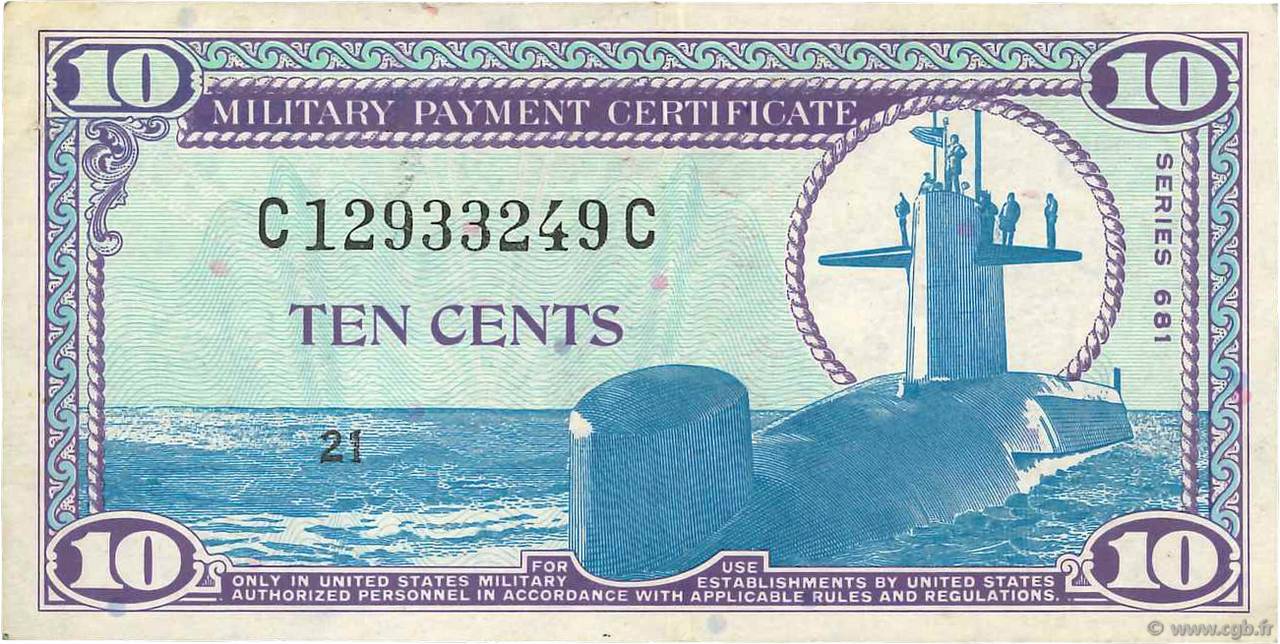 10 Cents ESTADOS UNIDOS DE AMÉRICA  1969 P.M076 EBC