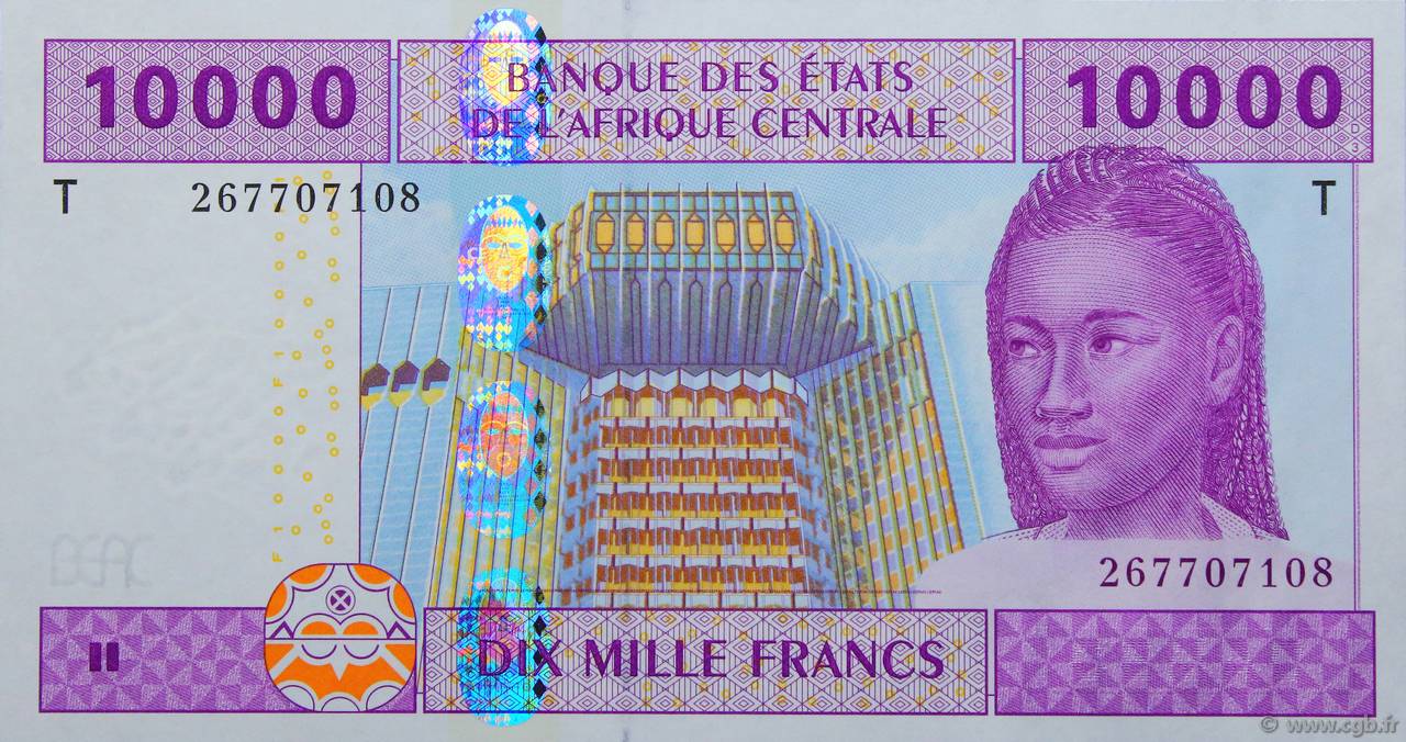 10000 Francs type 2002T CONGO 2003 A.233Ta UNC