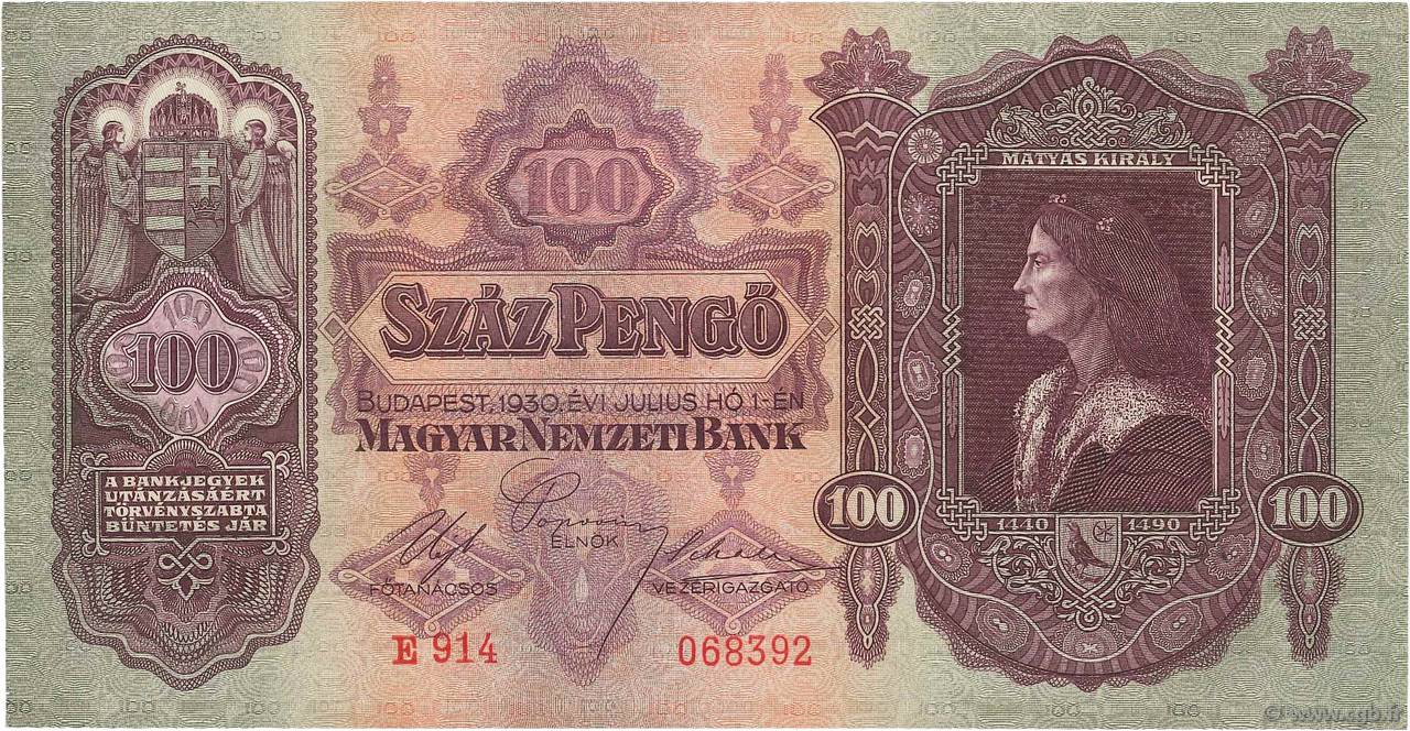 100 Pengö HUNGARY 1930 P.098 UNC