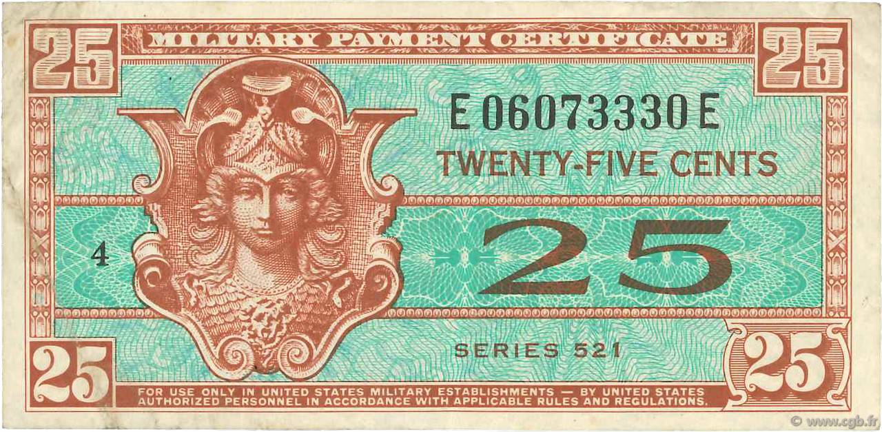 25 Cents STATI UNITI D AMERICA  1954 P.M031 BB