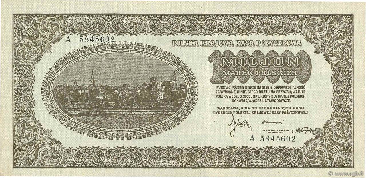 1 Million Marek POLOGNE  1923 P.037 TTB+