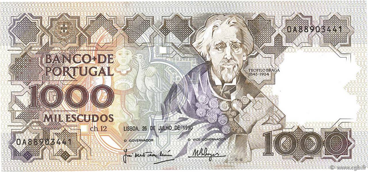 1000 Escudos PORTUGAL  1990 P.181g EBC