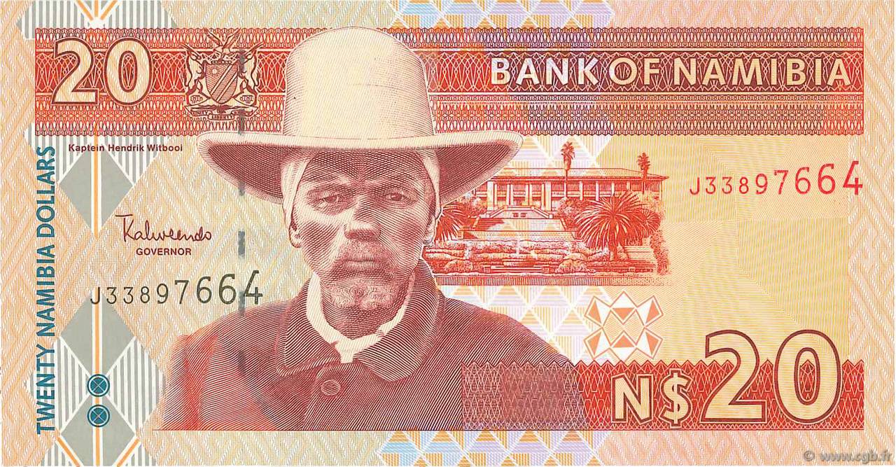20 Namibia Dollars NAMIBIA  2002 P.06b UNC