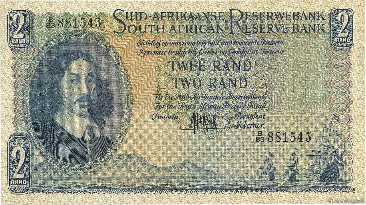 2 Rand SUDAFRICA  1961 P.105a SPL