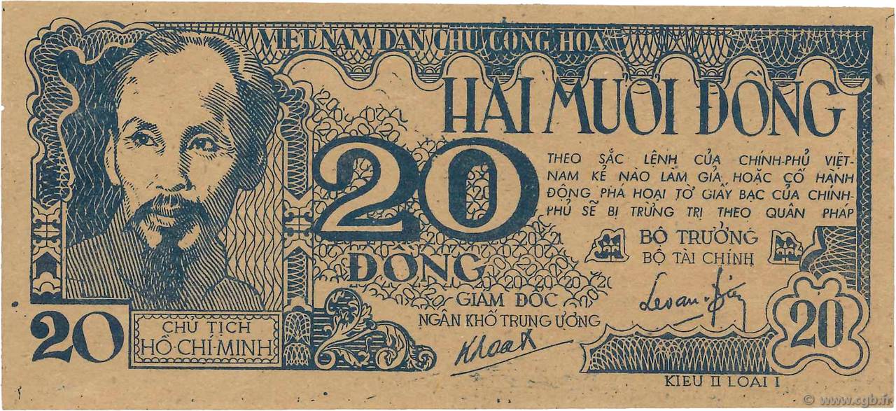 20 Dong VIETNAM  1948 P.024a SPL