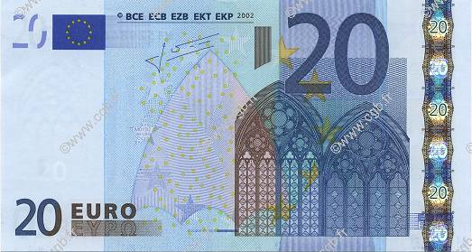 20 Euro EUROPE  2002 €.120.22 SPL+