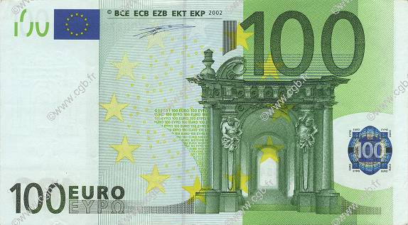 100 Euro EUROPE  2002 €.140.11 SUP